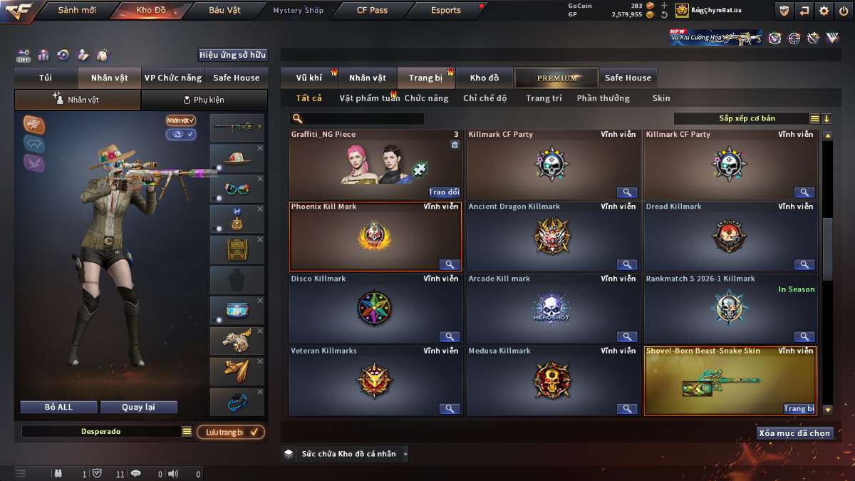 shop acc cf uy tin gia re